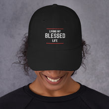 Load image into Gallery viewer, Living My Blessed Life Trucker Hat, Christian Baseball Cap, Christian Gift