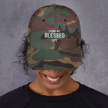 Load image into Gallery viewer, Living My Blessed Life Trucker Hat, Christian Baseball Cap, Christian Gift