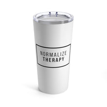 Load image into Gallery viewer, Normalize Therapy - Therapists Tumbler - Counselor Gift - Therapist Gift - Mental Health - Quarantine - Zoom Fatigue
