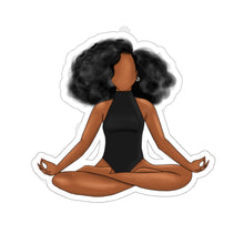 Load image into Gallery viewer, Black Yogi Yoga Meditation Ballerina Ballet Kiss-Cut Stickers
