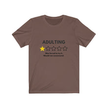 Load image into Gallery viewer, Adulting Not Recommended Jersey Short Sleeve Tee

