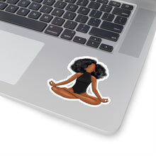 Load image into Gallery viewer, Black Yogi Yoga Meditation Ballerina Ballet Kiss-Cut Stickers

