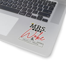 Load image into Gallery viewer, Mrs. Dope Woke and Equally Yoked Signature More Than a Mrs. Proverbs 31 Christian Wife Kiss-Cut Stickers Black Girl Magic Laptop Decal
