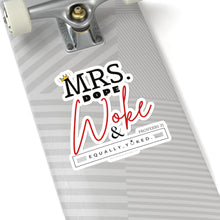 Load image into Gallery viewer, Mrs. Dope Woke and Equally Yoked Signature More Than a Mrs. Proverbs 31 Christian Wife Kiss-Cut Stickers Black Girl Magic Laptop Decal
