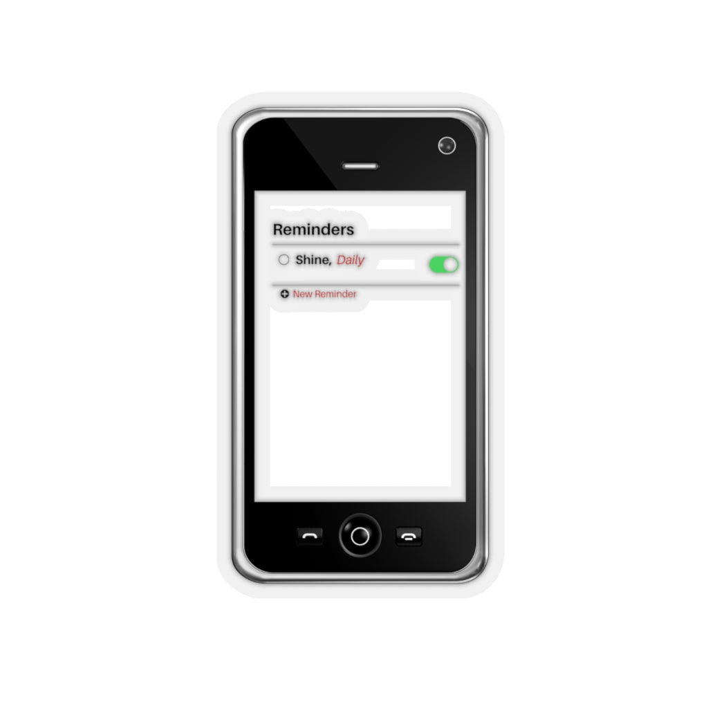 Shine Daily Reminder Positive Affirmation Kiss-Cut Sticker