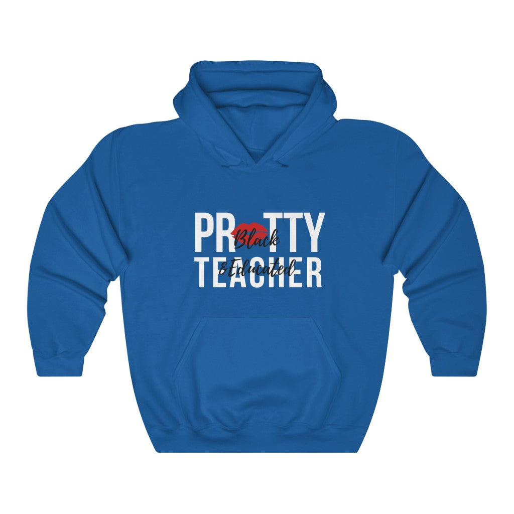 Black and Educated, Black Teacher Hooded Sweatshirt, Hoodie, Black Teachers Matter, Proud Black Teacher, Melanated and Edu