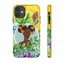 Load image into Gallery viewer, Black Girl Magic Phone Case| Iphone and Samsung Cell Phones | Gardener Phone Case | Black Girl Plants | Black Woman Phone Case
