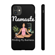Load image into Gallery viewer, Namaste | Black Yogi | Yoga |vMeditation | Ballerina | Ballet | Phone Case | Iphone | Samsung | Peace | Tough Cases | Black Owned Business
