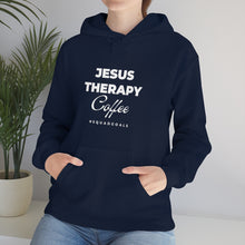 Load image into Gallery viewer, Jesus, Therapy, Coffee, Hoodie, Hooded Sweatshirt, Christian, Therapist, Proverbs 31, Unisex
