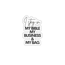 Load image into Gallery viewer, Bible, Business, Bag, Educated | Month, Black Sticker, HBCU, Black Girl Magic | African American, Kiss-Cut Sticker, Planner Sticker
