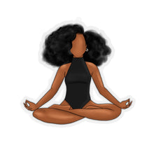 Load image into Gallery viewer, Black Yogi Yoga Meditation Ballerina Ballet Kiss-Cut Stickers
