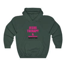 Load image into Gallery viewer, Jesus Therapy Coffee Hoodie

