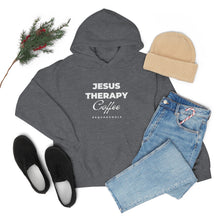 Load image into Gallery viewer, Jesus, Therapy, Coffee, Hoodie, Hooded Sweatshirt, Christian, Therapist, Proverbs 31, Unisex
