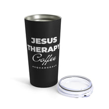Load image into Gallery viewer, Black, Jesus, Therapy, Coffee, Travel Mug, Tumbler, Christian, Coffee Gift
