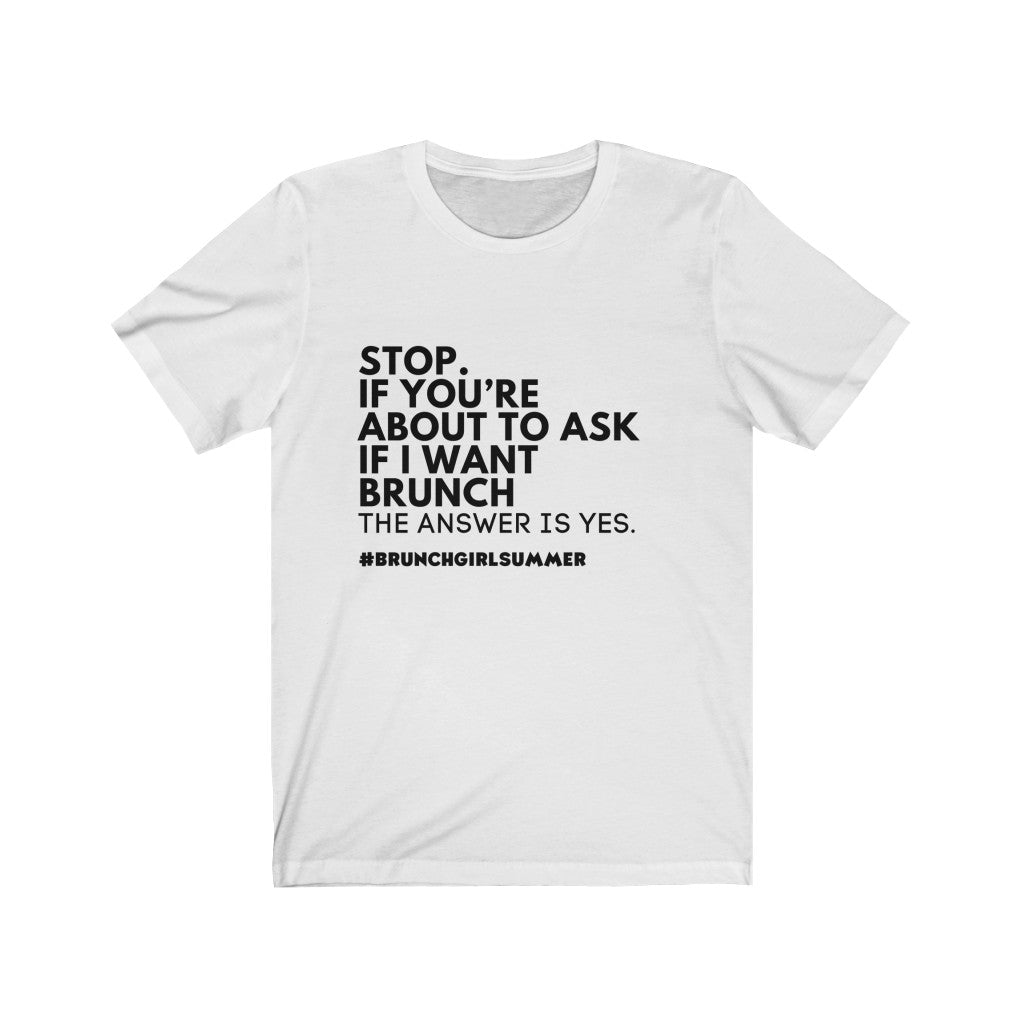 Brunchnista Brunch Girl Summer Jersey Short Sleeve Tee