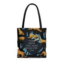 Load image into Gallery viewer, Make Room for Your Gifts Jungle Leopard Shopping and Tote Bag
