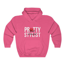 Load image into Gallery viewer, Black and Educated, Black Stylist Hooded Sweatshirt, Beauty Salon, Black Hairstylists Matter, Proud Black Beautician, Melanated

