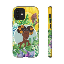Load image into Gallery viewer, Black Girl Magic Phone Case| Iphone and Samsung Cell Phones | Gardener Phone Case | Black Girl Plants | Black Woman Phone Case
