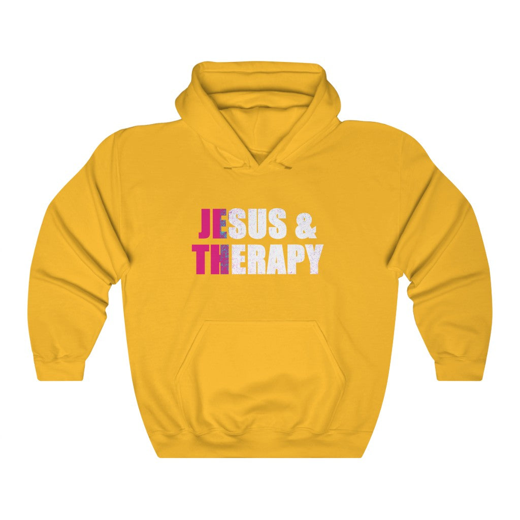 Jesus and Therapy, Christian Hoodie, Christian Sweatshirt, Winter Top, God Girl, Jesus Girl