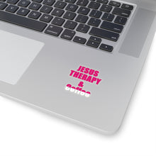 Load image into Gallery viewer, Jesus and Therapy | Jesus and Coffee| Christian Decal |Funny  Sticker| Laptop Decal | Kiss-Cut Sticker | Mental Health
