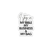 Load image into Gallery viewer, Bible, Business, Bag, Educated | Month, Black Sticker, HBCU, Black Girl Magic | African American, Kiss-Cut Sticker, Planner Sticker
