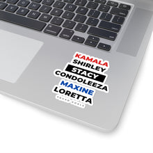 Load image into Gallery viewer, Squad Goals Kamala Harris, Stacy Abrams, Condoleeza Rice, Maxine Waters, Loretta Kiss-Cut Sticker
