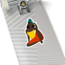 Load image into Gallery viewer, Natural Hair Sticker | Planner Sticker - Black Girl Magic - Head wrap - African American - Kiss cut Sticker - laptop decal - funny sticker
