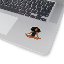 Load image into Gallery viewer, Black Yogi Yoga Meditation Ballerina Ballet Kiss-Cut Stickers
