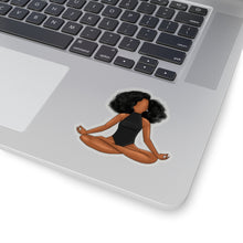 Load image into Gallery viewer, Black Yogi Yoga Meditation Ballerina Ballet Kiss-Cut Stickers
