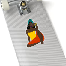 Load image into Gallery viewer, Natural Hair Sticker | Planner Sticker - Black Girl Magic - Head wrap - African American - Kiss cut Sticker - laptop decal - funny sticker
