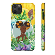 Load image into Gallery viewer, Black Girl Magic Phone Case| Iphone and Samsung Cell Phones | Gardener Phone Case | Black Girl Plants | Black Woman Phone Case
