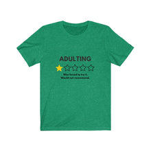 Load image into Gallery viewer, Adulting Not Recommended Jersey Short Sleeve Tee
