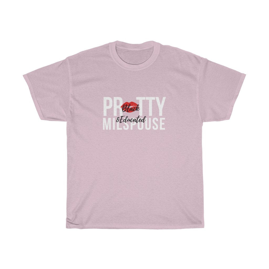 Black and Educated, Black Military Spouse Tshirt, Black Lives Matter, Proud Black Milspouse, Melanated and Educated