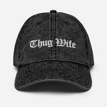 Load image into Gallery viewer, Thug Wife, Praying Wife, Christian Wife, Vintage Cap, Funny Wife Gift, Woman Baseball Cap, Anniversary Gift, Woman Birthday, Hood Playlist
