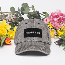 Load image into Gallery viewer, Fearless Christian Vintage Cotton Twill Baseball Cap
